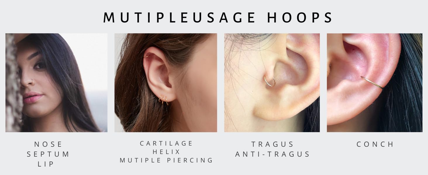 small hoop earrings for women, small hoop earrings, cartilage earring, cartilage hoop earring,