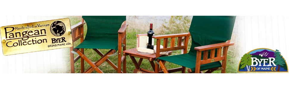 pangean logo byer of maine furniture outdoor backyard patio camping indoor set wooden wood keruig