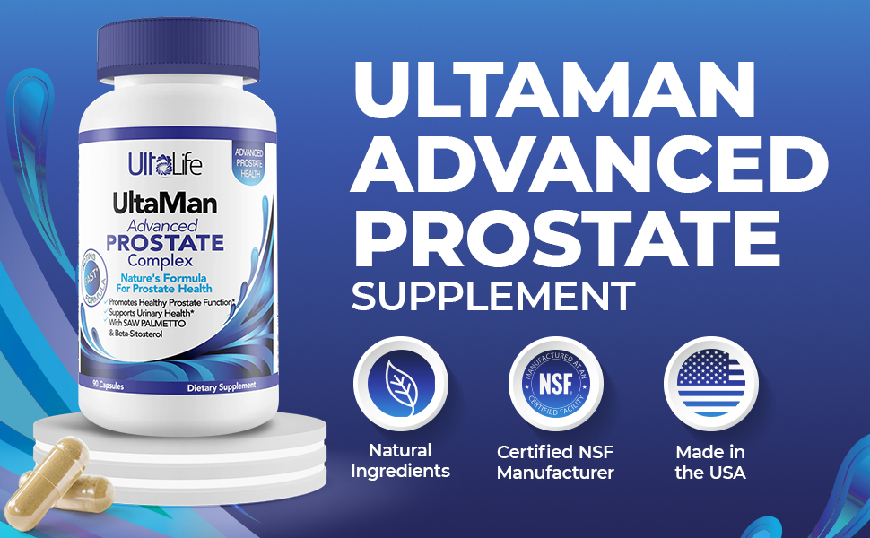UltaLife prostate supplements for men dht blocker for men bladder control supplements saw palmetto