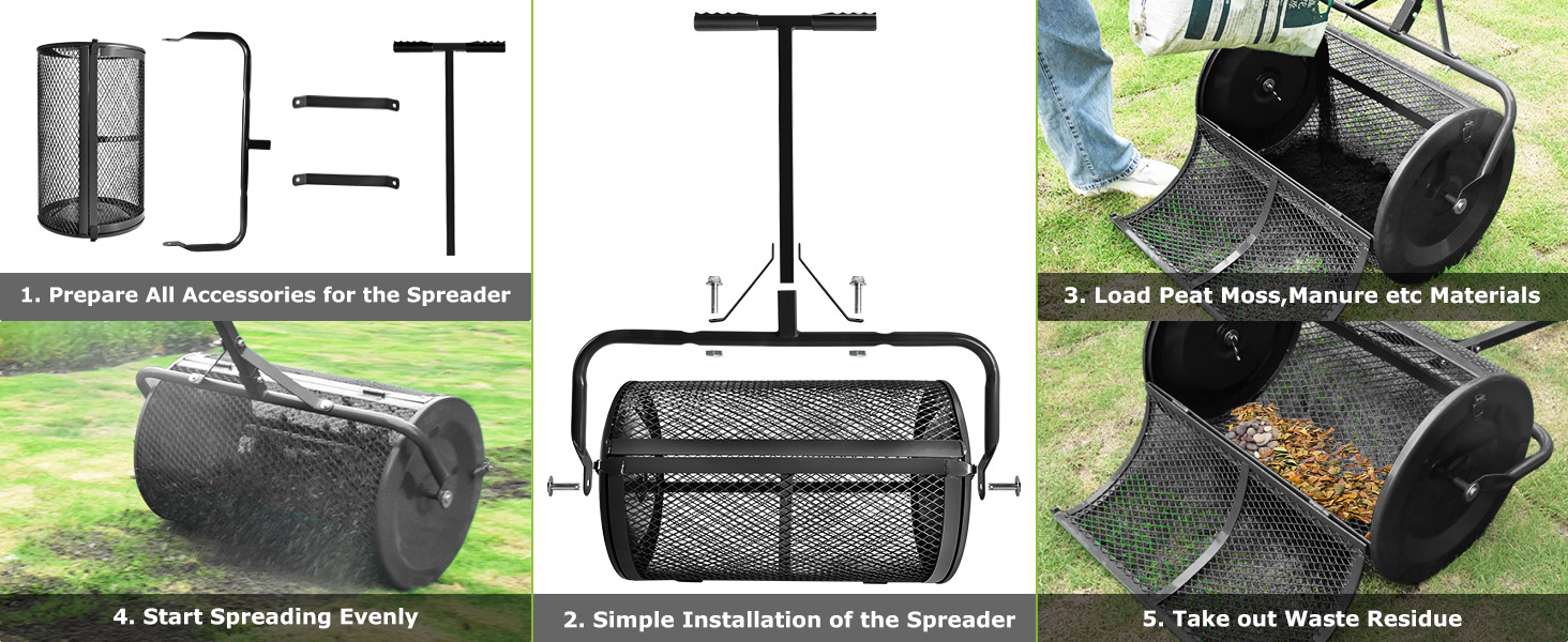 Compost Peat Moss Spreader