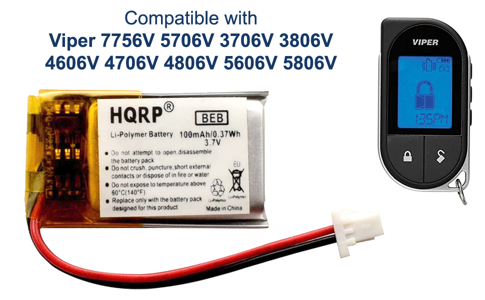 HQRP Battery Works with Clifford 7756X 3706 4706 5706