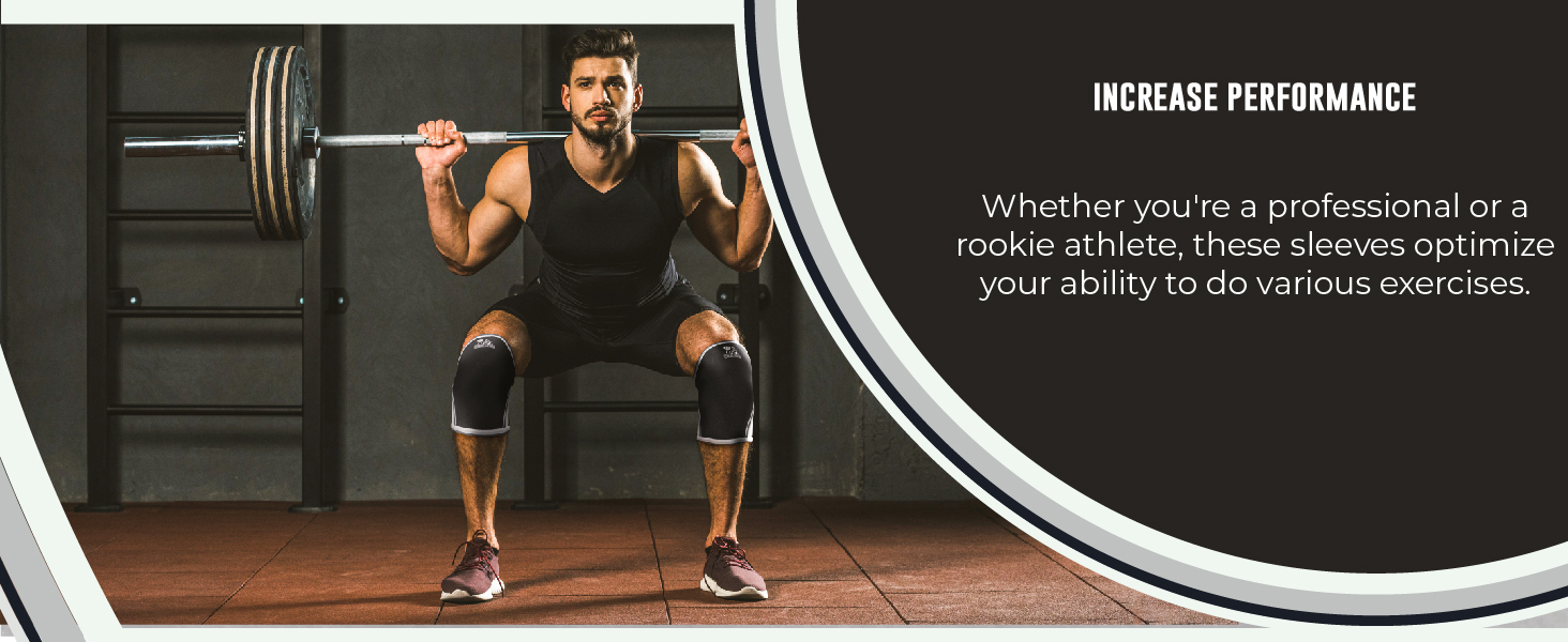 Nordic Lifting Knee Sleeves Weightlifting Support Neoprene Compression Fitness Gear Knee Protection