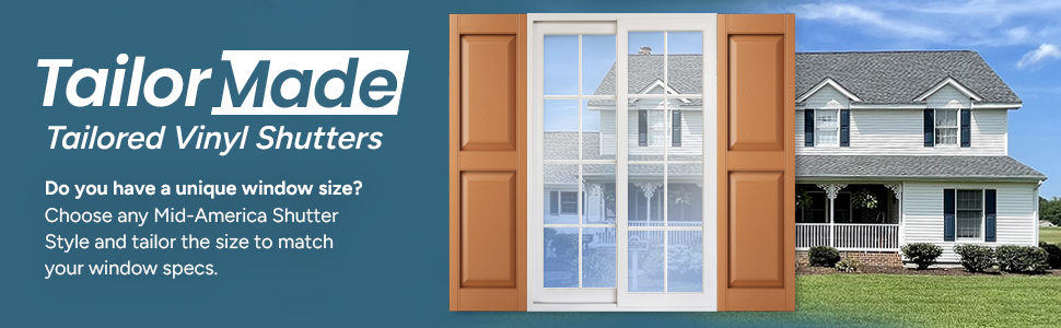 Tailor Made Custom Vinyl Shutters