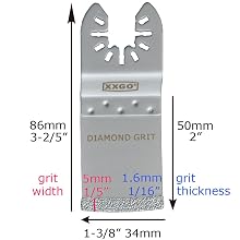 oscillating tool finger multitool blade