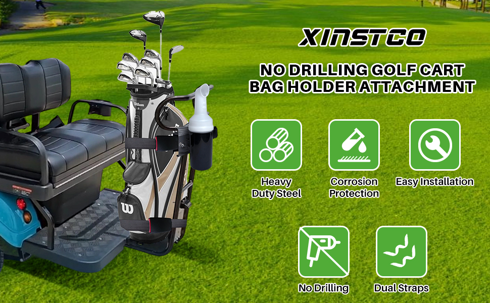 Golf Cart Rear Seat Bag Holder