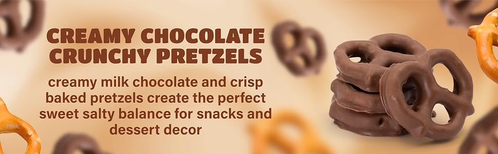 silky milk chocolate shell crisp baked pretzel bite gentle sweetness balanced with light salt