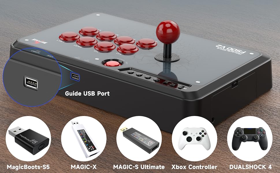 MAYFLASH Universal Arcade Fighting Stick F500 for Switch 2, Xbox Series X/S, PS5, PS4