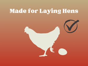 Made Specifically for laying hens, 16% protein for strong healthy eggs, made for laying hens