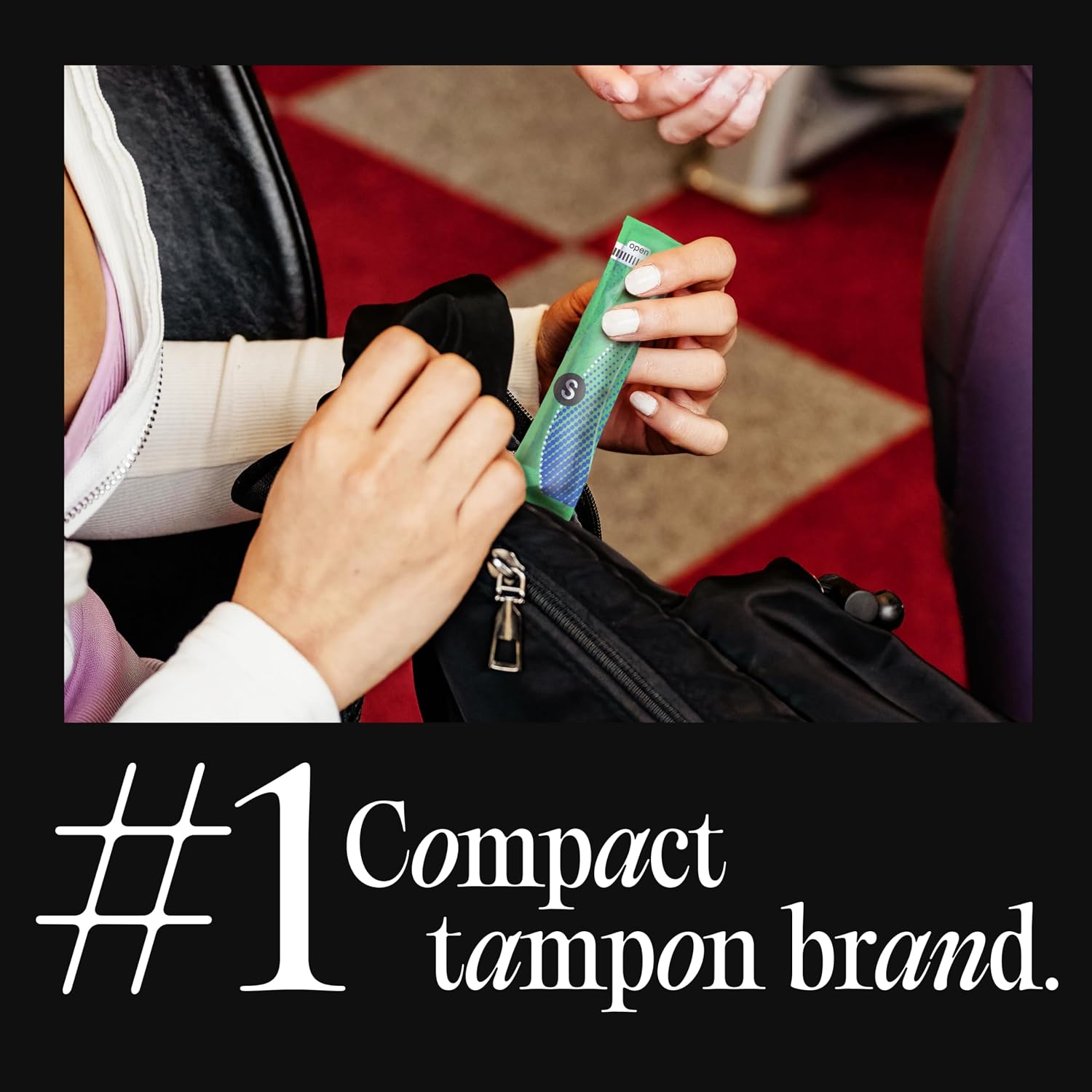 U by Kotex Click Compact Tampons, Regular/Super, Unscented, 45 Count