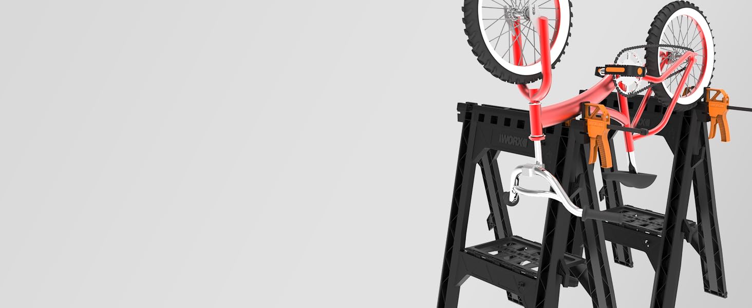 sawhorse, clamping sawhorse, folding sawhorse, best saw horses, plastic saw horses