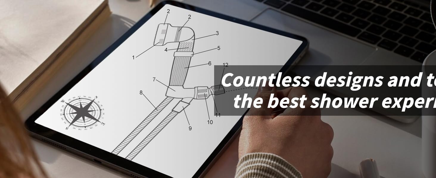 Countless designs and tests for the best shower experience!