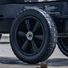 outdoor heater with wheels