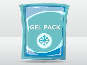 the gel pack helps reduce swelling and pain