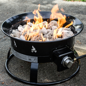 Heininger 5995 58,000 BTU Portable Propane Outdoor Fire Pit