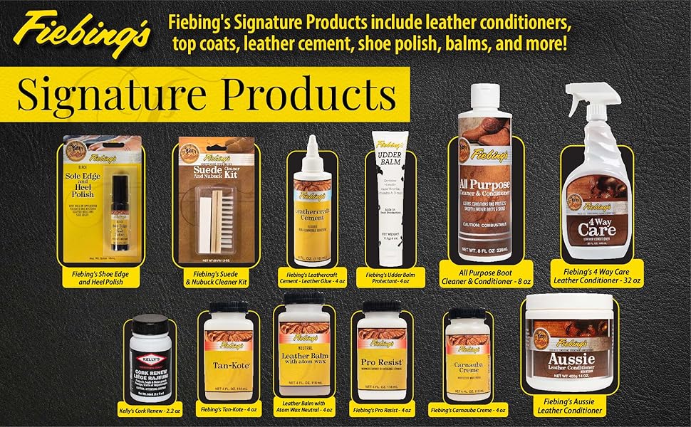 fiebing's leather cleaner conditioner leathercraft shoe bag belt boot furniture horse care tack cork