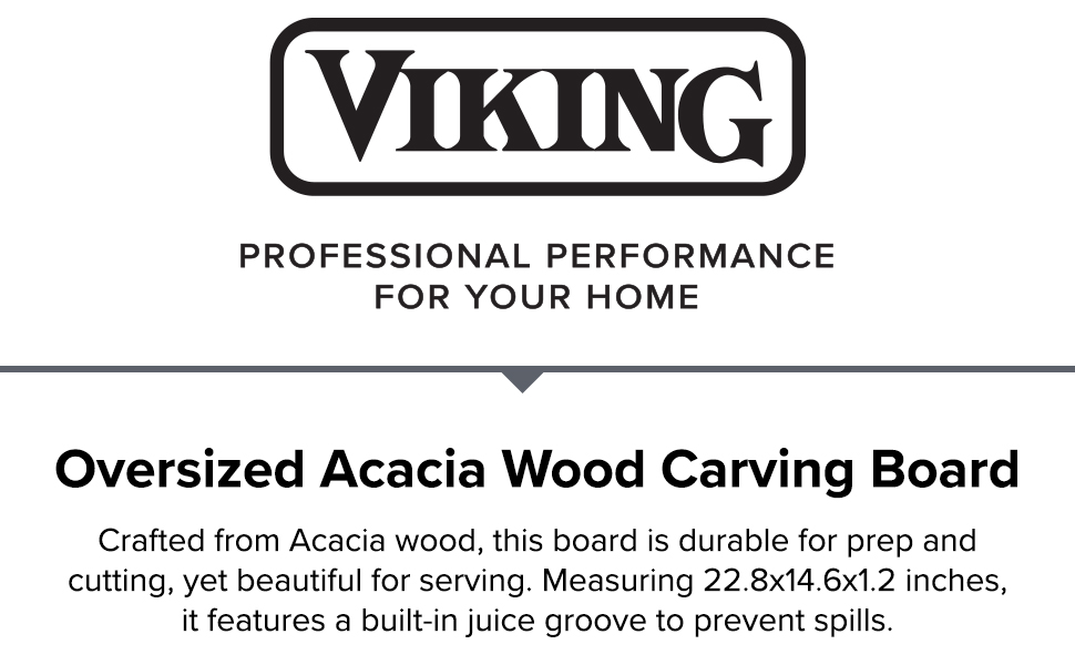 viking acacia wood carving board