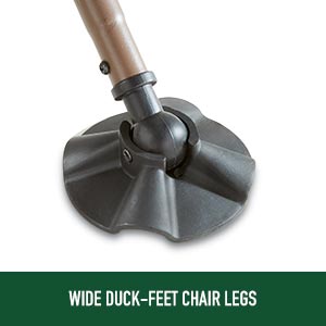 HuntRite Swivel Hunting Chair, Brown Feet
