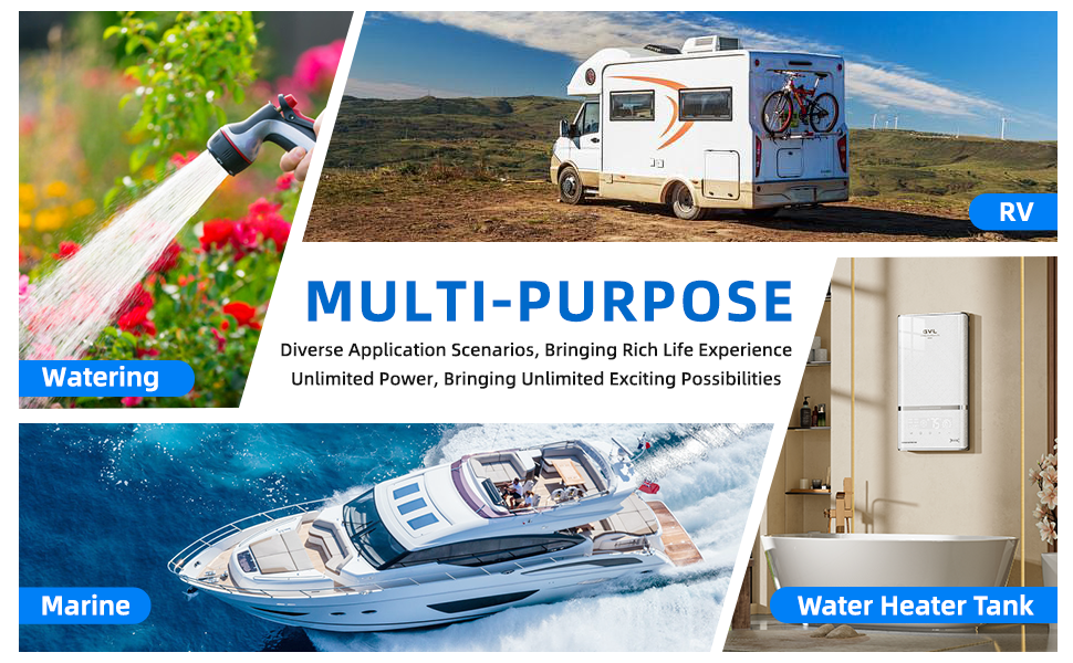 Multiple use of rv water pump 5gpm
