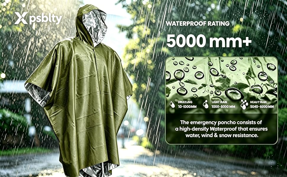 waterproof poncho