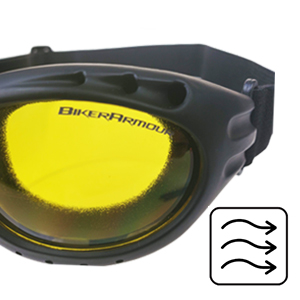 motorcycle biker goggles sun glasses shades clear yellow blue blocker mirror strap foam blocks wind