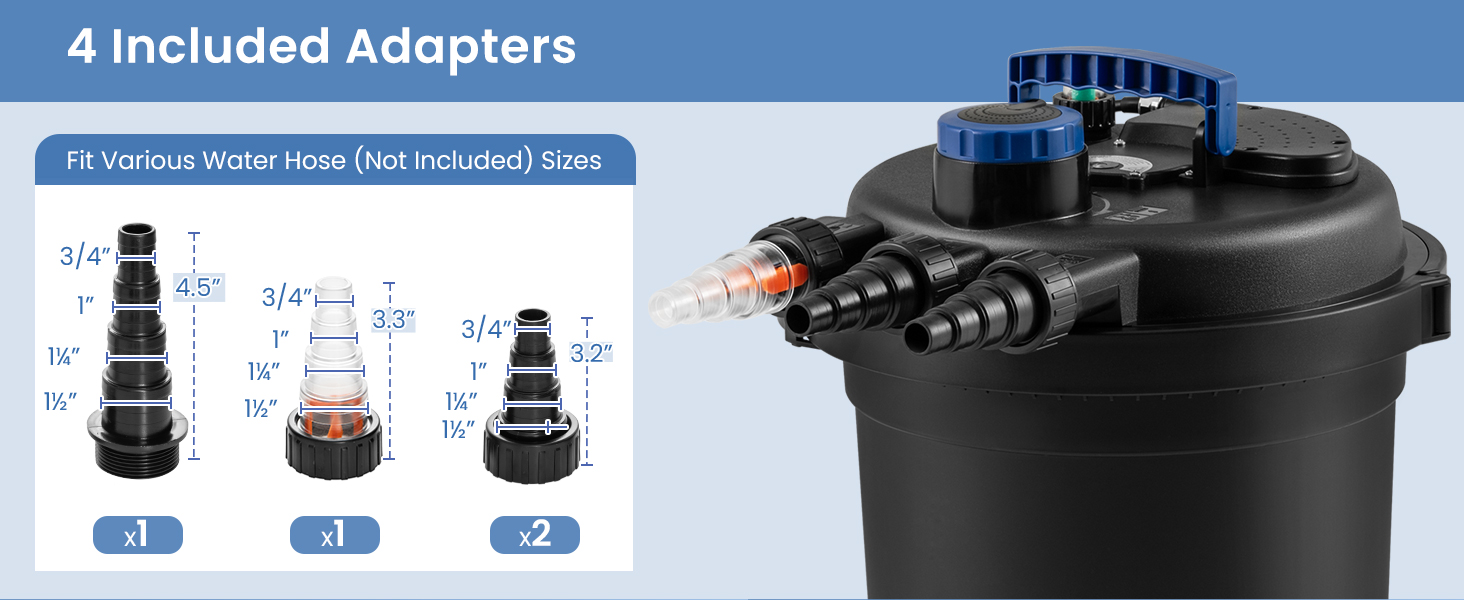 2642 GPH Pond Pump Filter