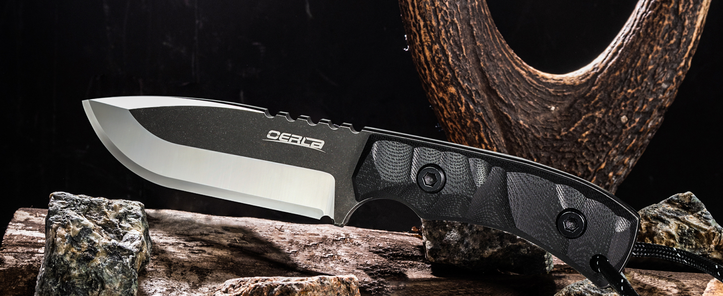 OERLA DE-0014 EDC Small Fixed Blade Camping Hunting Cleaver Knife