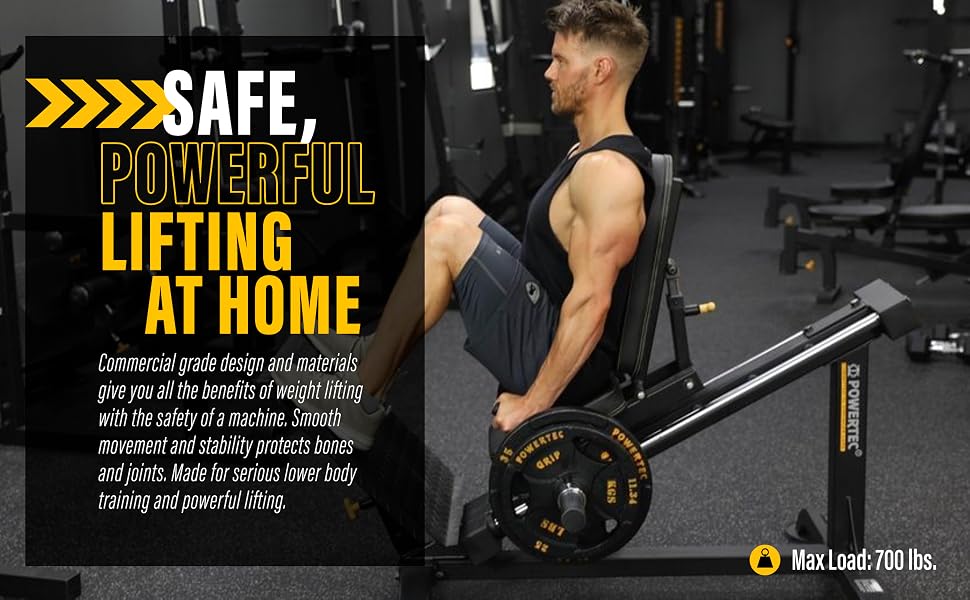 Powertec compact leg sled