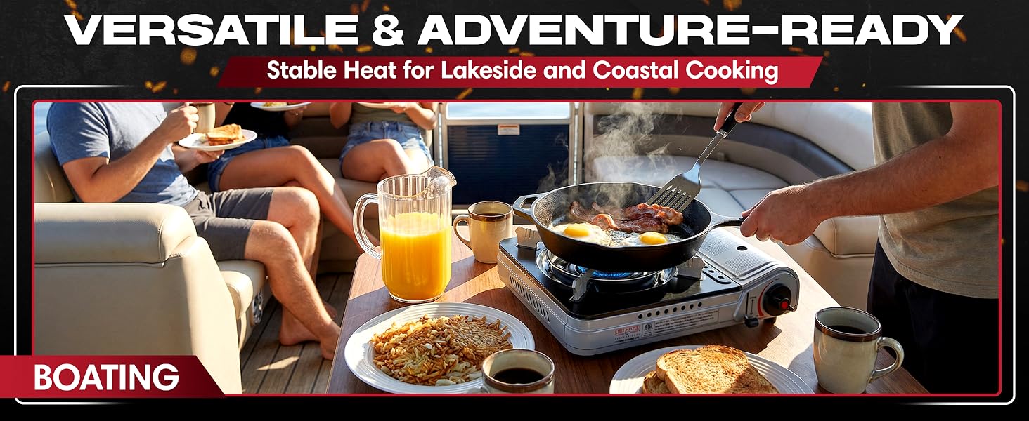 Wind Guard &amp;amp; Electronic Ignition - Portable Cooker &amp;amp; Burner Stove – 90235