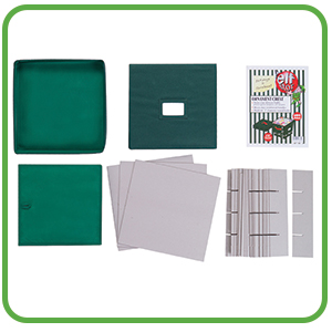 Elf Stor Ornament Storage Chest with Dividers, Green