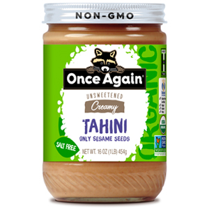 ONCE AGAIN tahini hummus sesame seeds butter