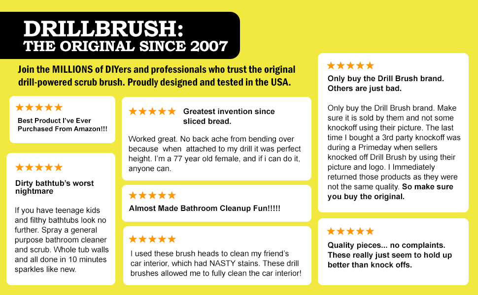 Customers State: Only buy the drillbrush brand. Others are just bad