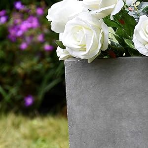 Made of durable and lightweight concrete