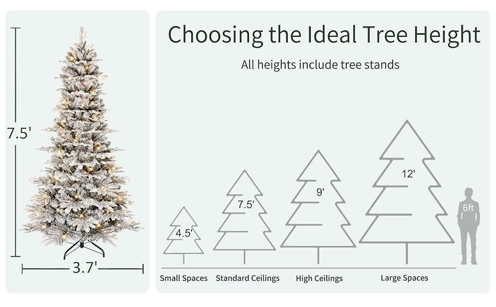 Christmas Tree Decorations Prelit Artificial Xmas Trees Arbol De Navidad Decor Lights Fake Outdoor