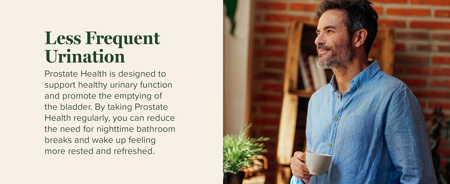 Less Frequent Urination