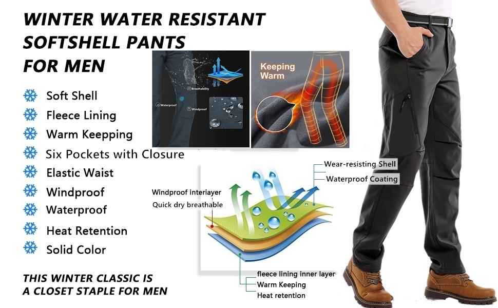 softshell pants men jesse kidden mens pants flannel lined pants flex waist men hunting pants snow