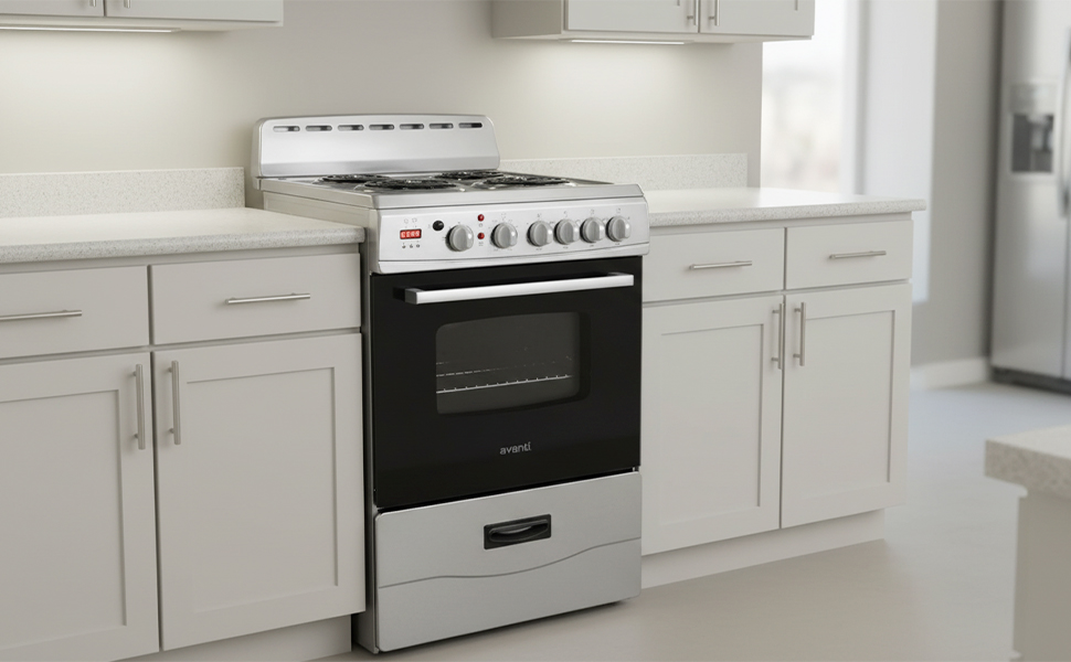 24&amp;#34; Electric Range Oven with Framed Glass Door