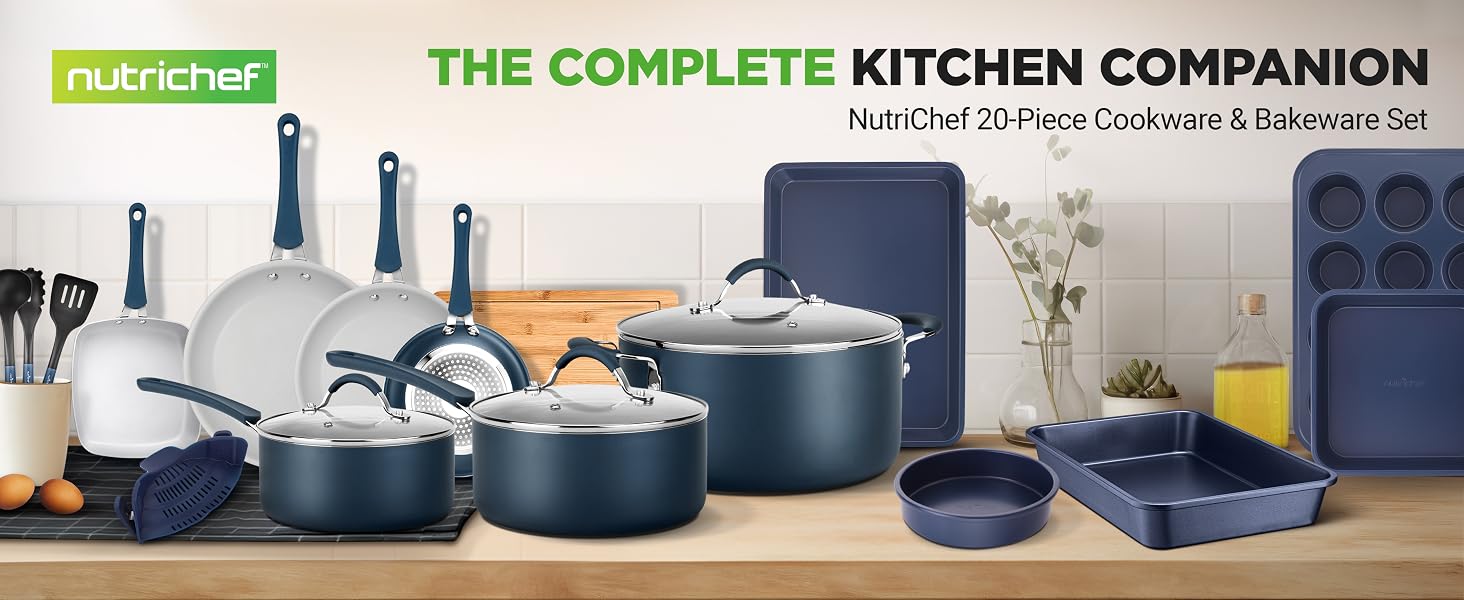 nonstick cookware durable frying pan kitchen tools bakeware cooking set induction safe