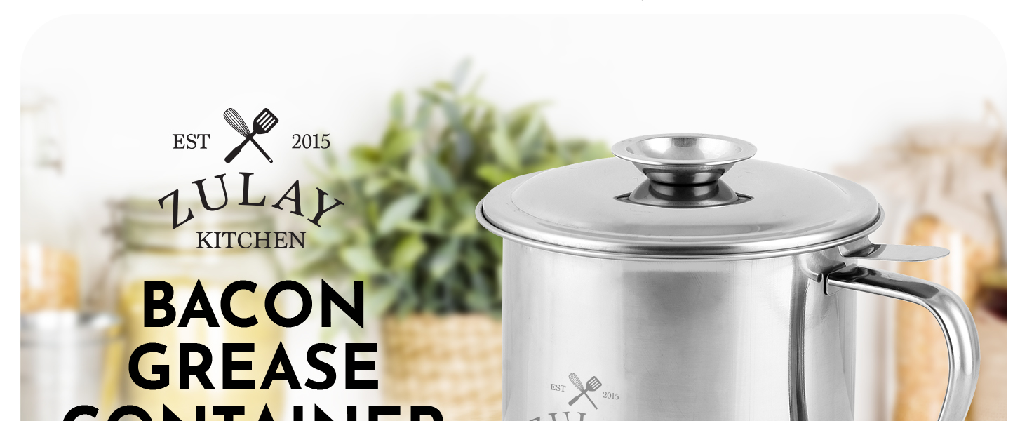 bacon grease container
