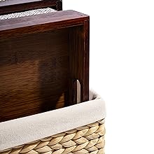 rossie home, basket set, bamboo, java trays, lap trays