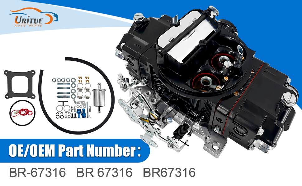 BR-67316 Carburetor 4-Barrel 600 CFM Electric Choke