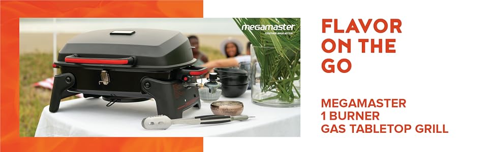 Megamaster 1-Burner Table Top Gas Grill
