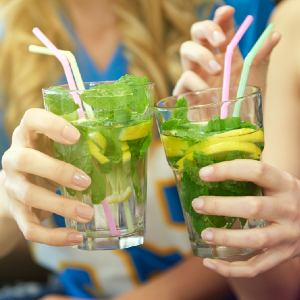 girls drinking