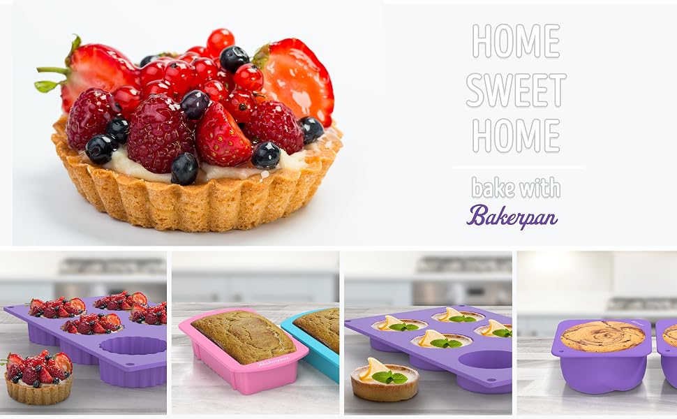Bakerpan baking silicone pie cake pan heart