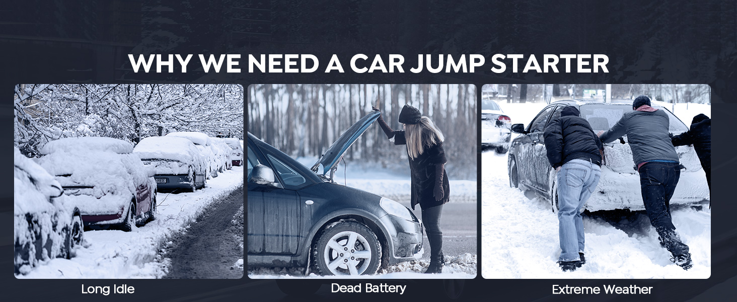 portable jump starter for car battery jumper cables car jumper battery box jump pack