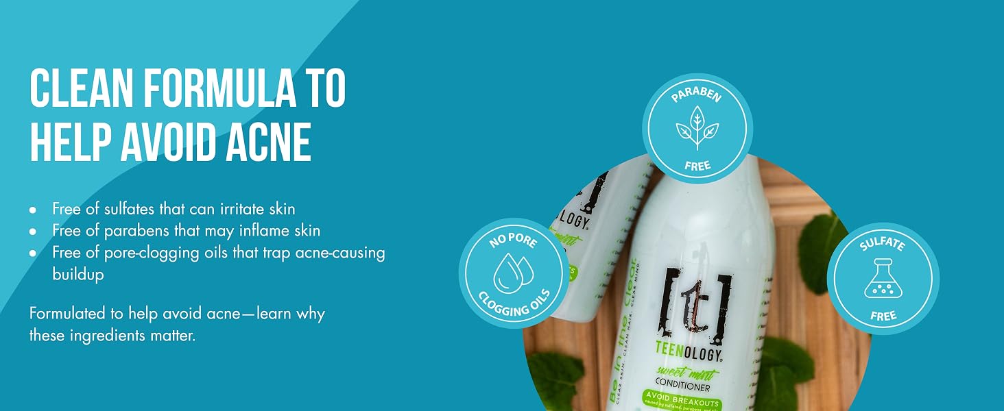 clean formula to avoid acne
