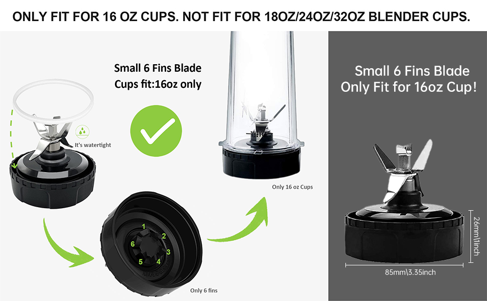 6 fins blade for ninja BL660