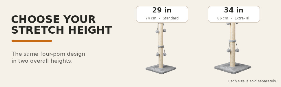 Side-by-side comparison of 29-inch and 34-inch