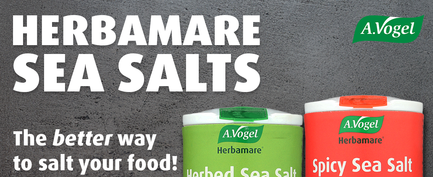Herbamare Salt, sea salt, seasoned, spicy