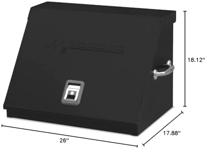 Montezuma ME300B 30-Inch Portable TRIANGLE Toolbox, Black