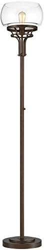 Charleston 72 1/2" Tall Industrial Bronze Torchiere Floor Lamp